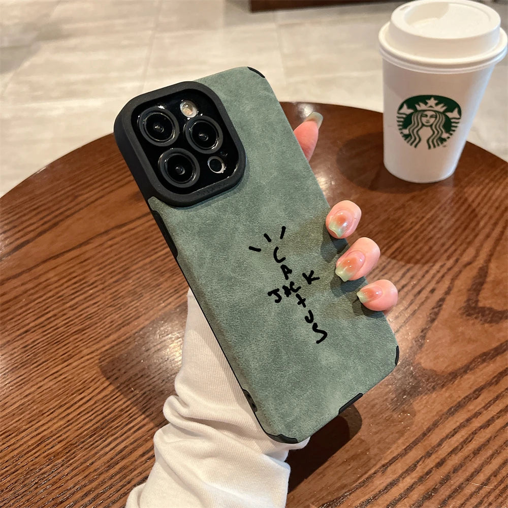 Suede Grip Silicone Phone Case