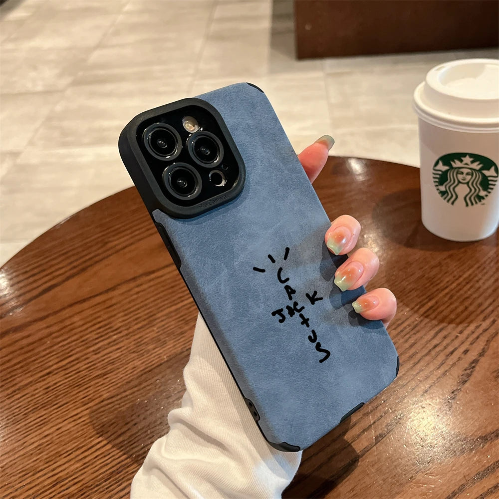 Suede Grip Silicone Phone Case